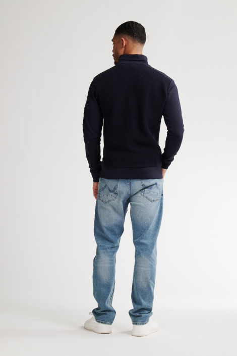 Petrol Industries men sweater collar zip